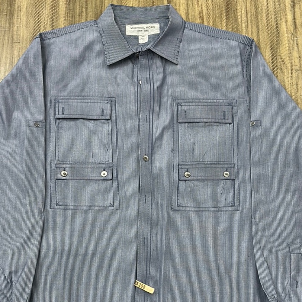 Michael Kors Striped Blue Shirt